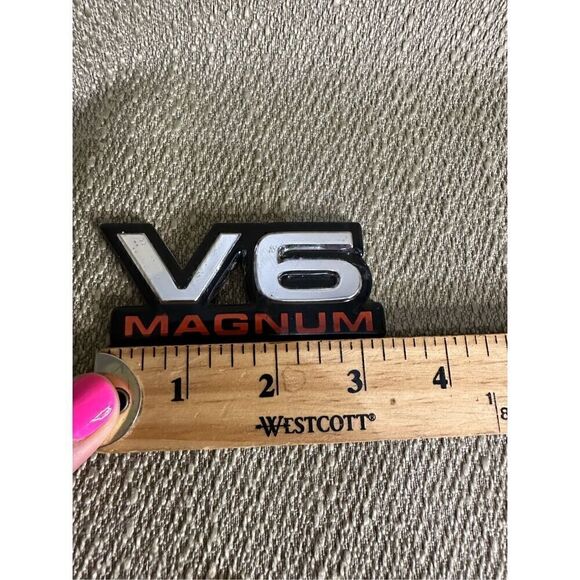Dodge Ram V6 Magnum door fender emblem badge decal logo OEM Genuine Original - Picture 7 of 8
